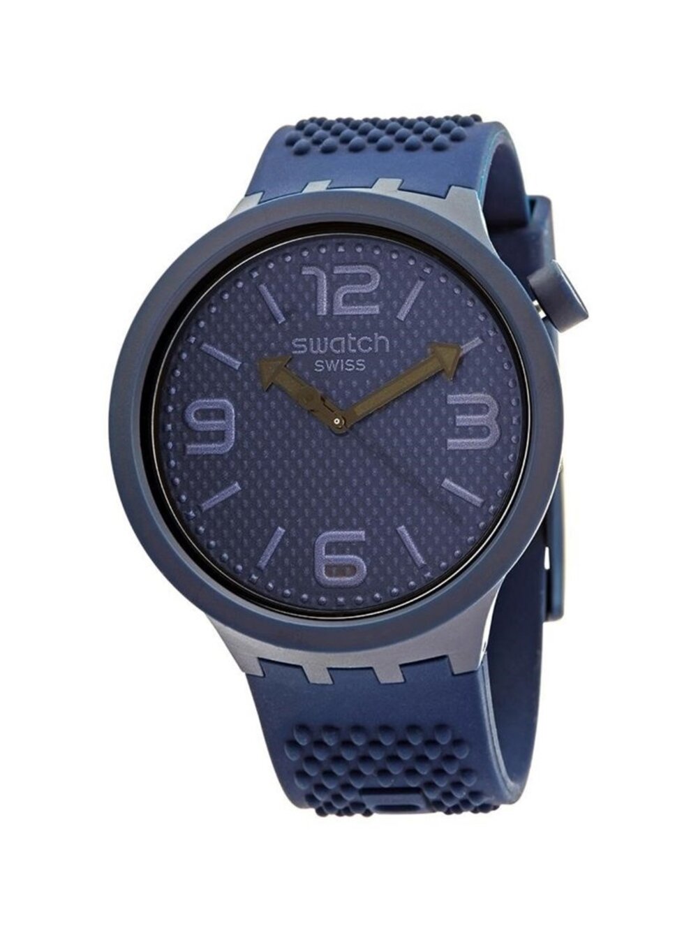 NWT Swatch Quartz Blue Dial Blue Silicone Watch